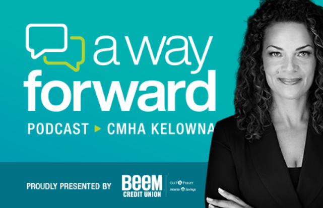 A picture of Jessica Samuels promoting a podcast called A way Forward